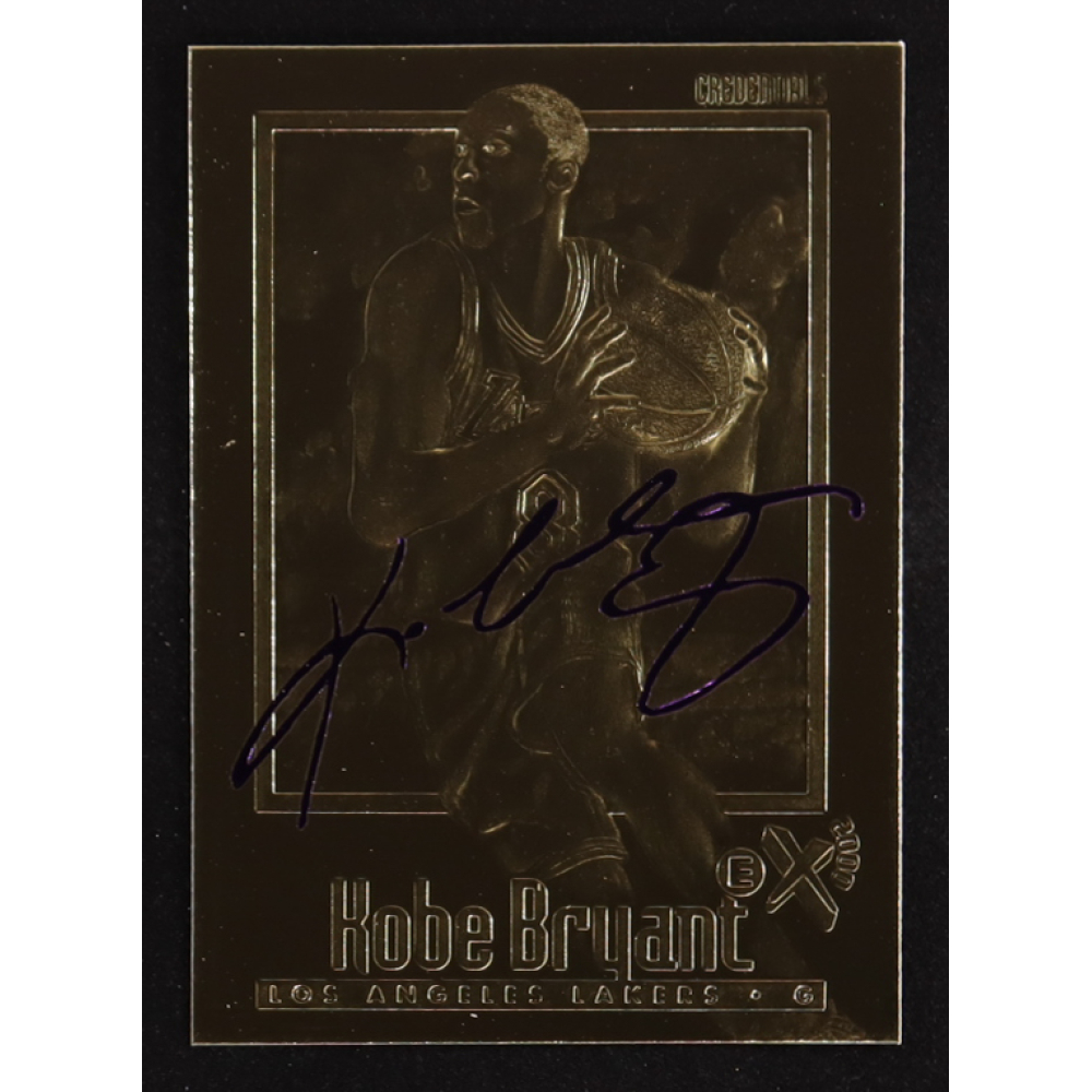 Kobe Bryant 1996-97 Fleer 23KT Gold Card Purple Signature #NNO RC at PristineAuction.com