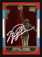 Michael Jordan 1998 Fleer 23KT Gold 1986 Rookie Signature Series Red Holo Refractor #NNO at PristineAuction.com
