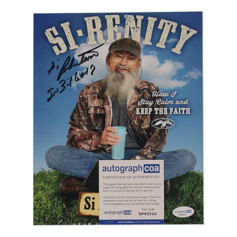Si Robertson Signed "Duck Dynasty" 8x10 Photo with Inscription (ACOA) at PristineAuction.com Si Robertson Signed "Duck Dynasty" 8x10 Photo with Inscription (ACOA) at PristineAuction.com