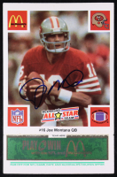 Joe Montana Signed 1986 McDonald's All-Stars Green Tab #16 (Beckett) at PristineAuction.com