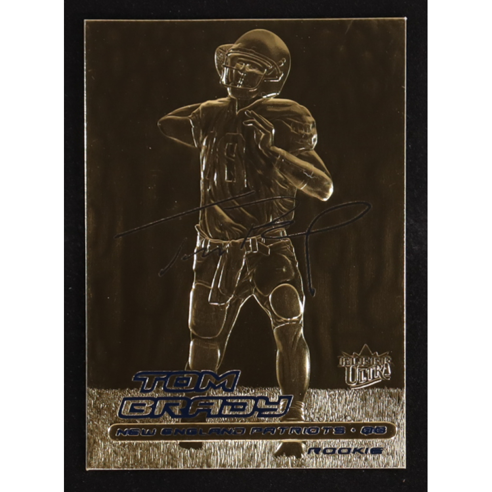 Tom Brady 2000 Fleer Ultra 23KT Gold Black Metallic Signature Series #NNO RC at PristineAuction.com