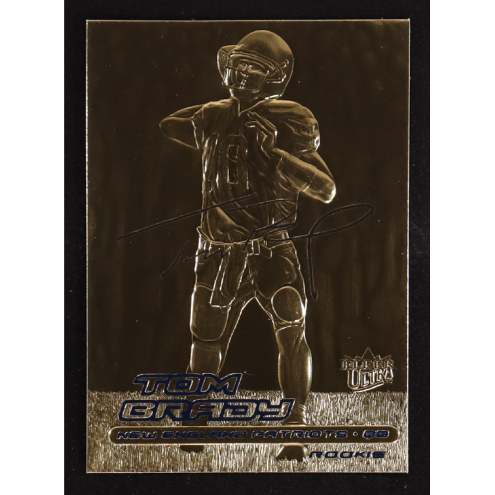 Tom Brady 2000 Fleer Ultra 23KT Gold Black Metallic Signature Series #NNO RC at PristineAuction.com