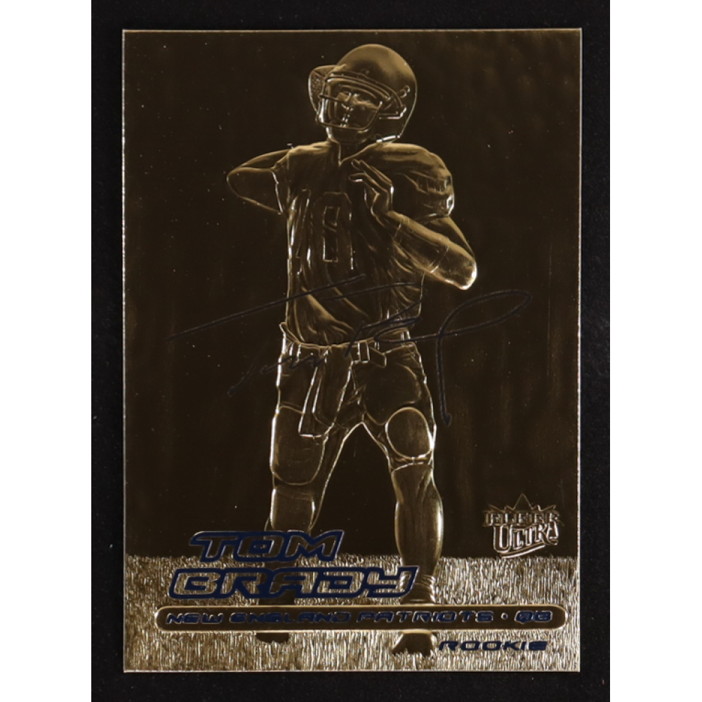 Tom Brady 2000 Fleer Ultra 23KT Gold Black Metallic Signature Series #NNO RC at PristineAuction.com