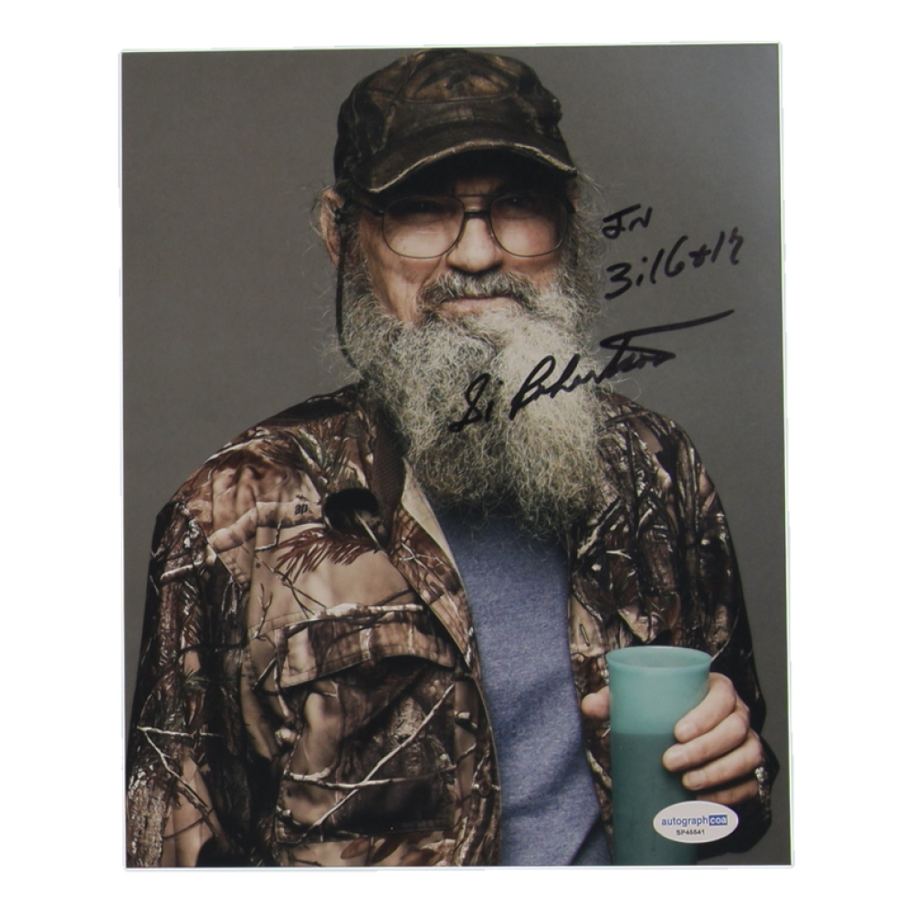 Si Robertson Signed "Duck Dynasty" 8x10 Photo with Inscription (ACOA) at PristineAuction.com