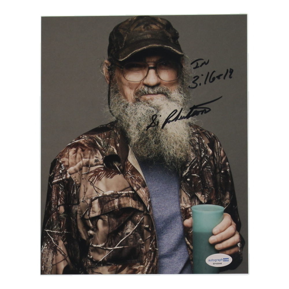 Si Robertson Signed "Duck Dynasty" 8x10 Photo with Inscription (ACOA) at PristineAuction.com