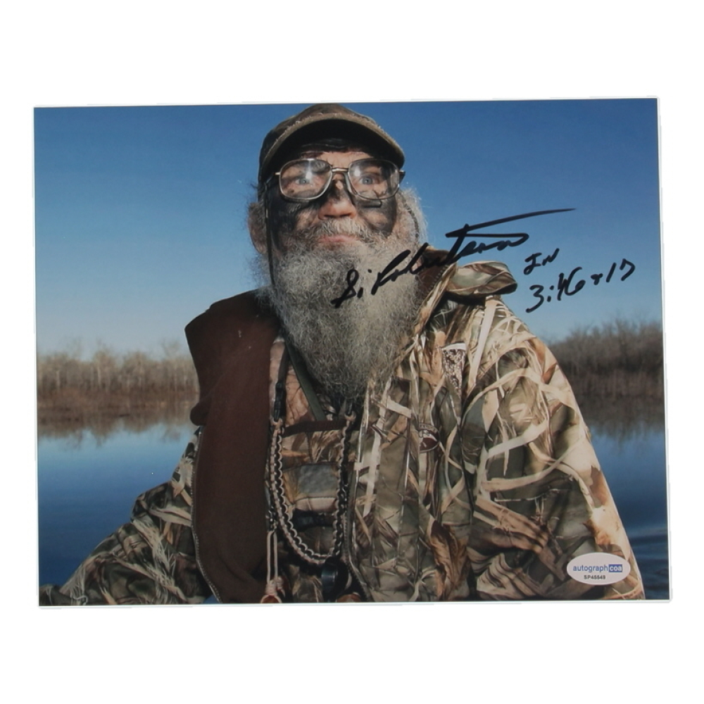 Si Robertson Signed "Duck Dynasty" 8x10 Photo with Inscription (ACOA) at PristineAuction.com