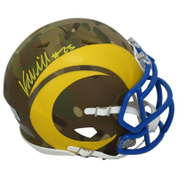 Kyren Williams Signed Rams Camo Alternate Speed Mini Helmet (Beckett) at PristineAuction.com