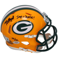 MarShawn Lloyd Signed LE Packers Speed Mini Helmet Inscribed "Say Cheese" (Game Day Legends & Beckett) at PristineAuction.com