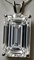 10.30 Carats Lab Grown Diamond Pendant G, VS1 | $15,250 Estimated Retail Value (UGL & IGI Certs) | Emerald Cut| Brand New at PristineAuction.com