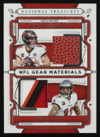 Baker Mayfield / Mike Evans 2024 Panini National Treasures NFL Gear Combo Materials #29 #1/99 at PristineAuction.com