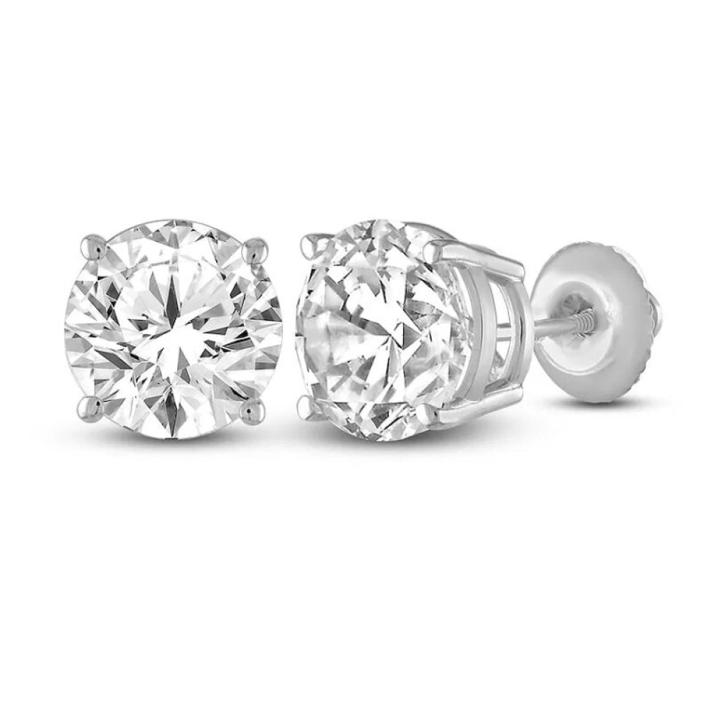 New! 0.86 CTW Lab-Grown Diamonds Earrings E-F, VVS2 Ideal Cut | Estimated Retail Value: $5,460 (IGI) at PristineAuction.com