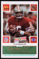 Joe Montana Signed 1986 McDonald's All-Stars Green Tab #16 (Beckett) at PristineAuction.com