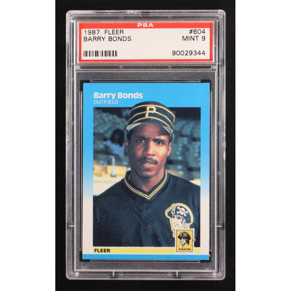 Barry Bonds 1987 Fleer #604 RC (PSA 9) at PristineAuction.com