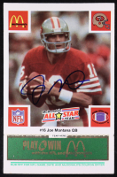 Joe Montana Signed 1986 McDonald's All-Stars Green Tab #16 (Beckett) at PristineAuction.com