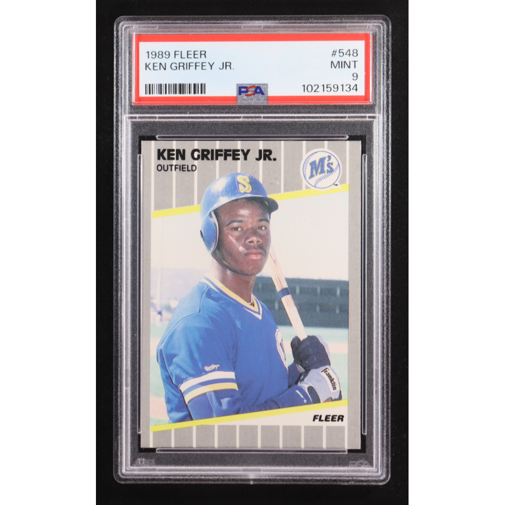 Ken Griffey Jr. 1989 Fleer #548 RC (PSA 9) at PristineAuction.com
