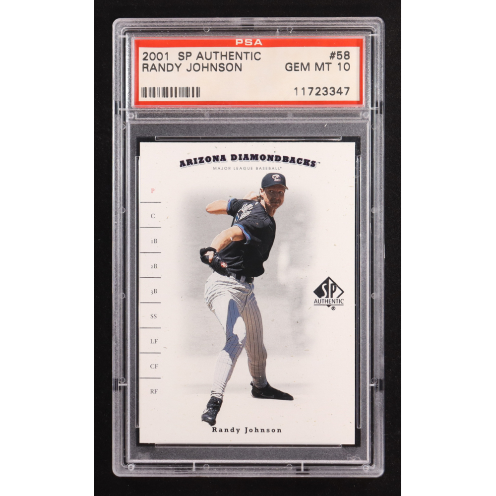 Randy Johnson 2001 Upper Deck SP Authentic #58 (PSA 10) at PristineAuction.com