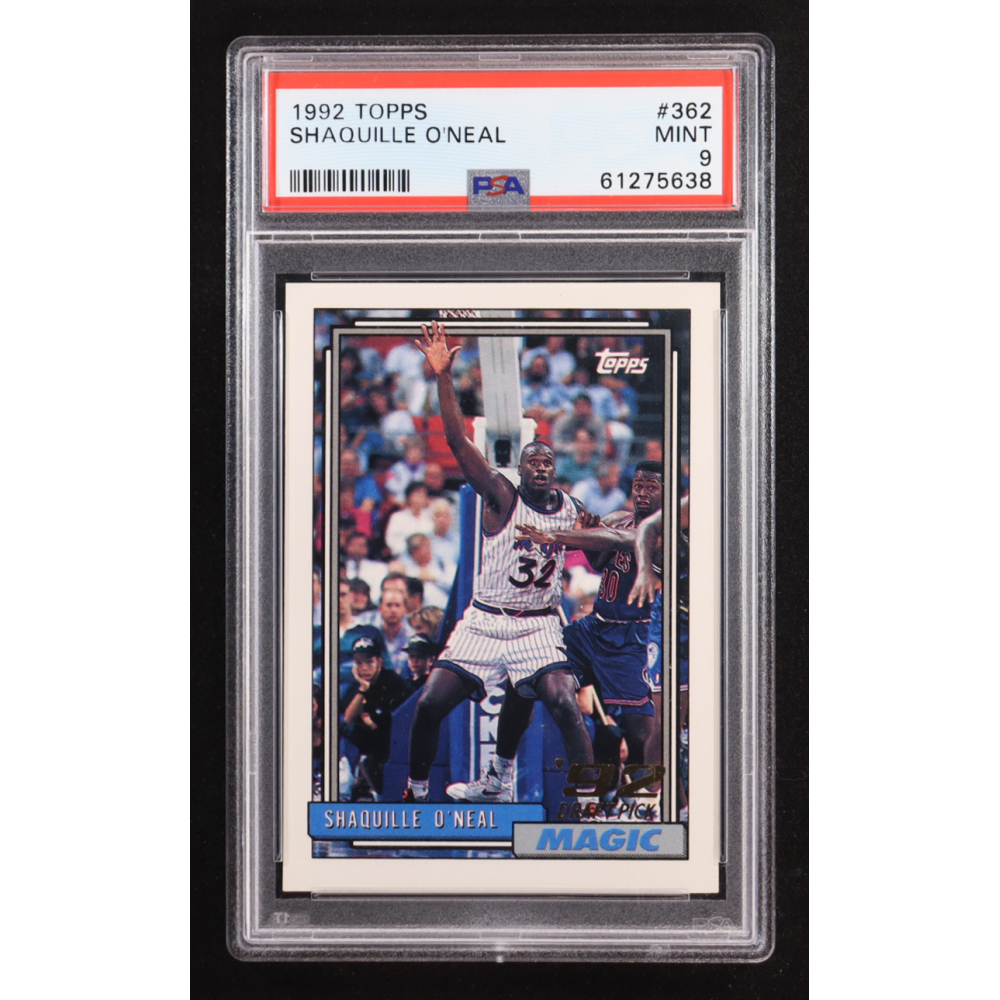 Shaquille O'Neal 1992 Topps #362 RC (PSA 9) at PristineAuction.com