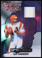 Ken Anderson 2025 Leaf Optichrome Battle Worn Prismatic Blue Game-Used #BW15 #1/7 at PristineAuction.com