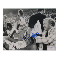 Dick Vitale Signed Pistons 8x10 Photo (ACOA) at PristineAuction.com