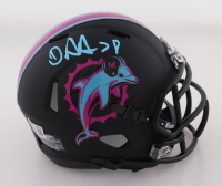 De'Von Achane Signed Dolphins Miami Vice Alternate Speed Mini Helmet (Beckett) at PristineAuction.com