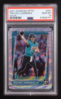 Trevor Lawrence 2021 Panini Donruss Optic Wave #201 RC #183/299 (PSA 10) at PristineAuction.com