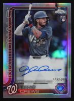 Dylan Crews 2025 Topps Chrome Rookie Autographs Refractors #RADC RC #368/499 at PristineAuction.com
