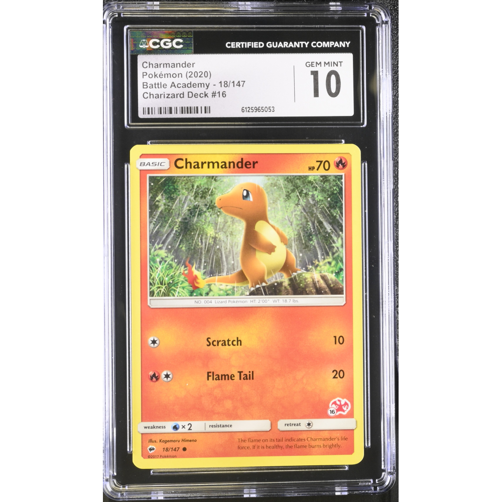 Charmander 2020 Pokemon Battle Academy Charizard Deck 16 #18 (CGC 10) at PristineAuction.com