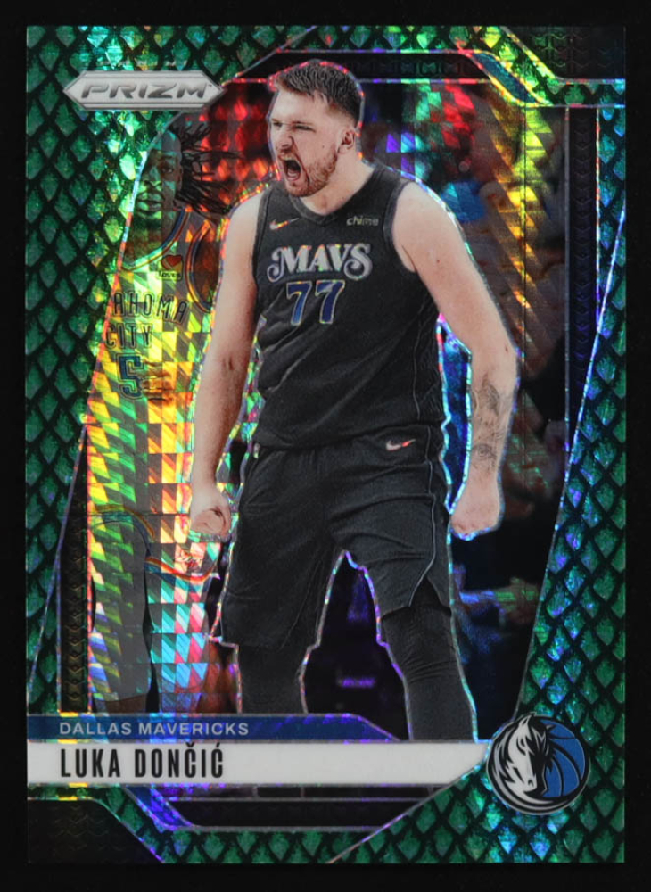 Luka Doncic 2024-25 Panini Prizm Prizms Jade Dragon Scale #89 #17/48