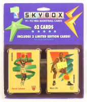 1991-92 Skybox Series 1 Basketball Blister Pack with (62) Cards at PristineAuction.com