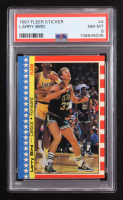 Larry Bird 1987 Fleer Stickers #3 (PSA 8) at PristineAuction.com