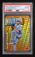 Jacob DeGrom 2025 Topps Chrome Logofractor All-Etch Gold Refractors #CAE5 #25/50 (PSA 10) at PristineAuction.com