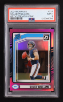 Caleb Williams 2024 Donruss Optic Rated Rookies Preview Pink #327 RC (PSA 9) at PristineAuction.com