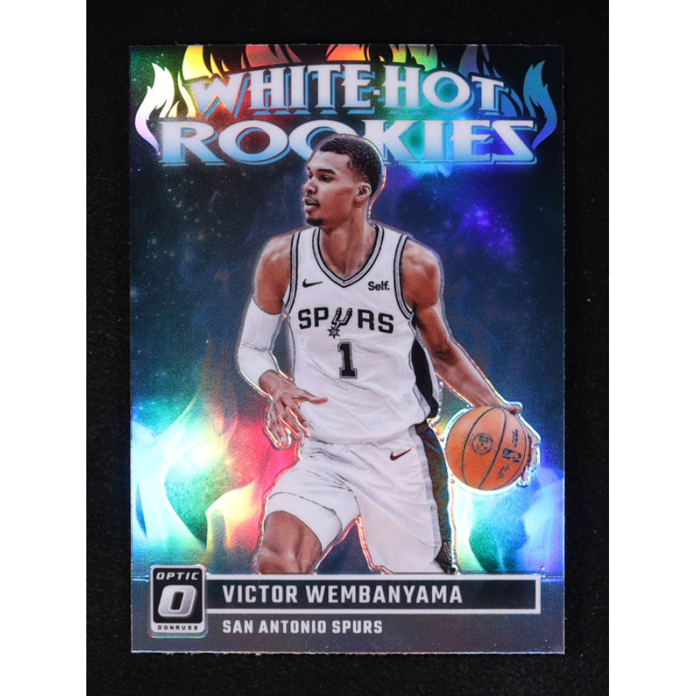 Victor Wembanyama 2023-24 Donruss Optic White Hot Rookies Holo #2 RC at PristineAuction.com