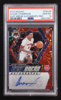Ausar Thompson 2023 Panini Mosaic Fast Break Red Autographs #FB-ASR RC #28/30 (PSA 10) at PristineAuction.com