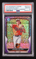 Jackson Holliday 2023 Bowman Chrome Prospects Purple Shimmer #BCP-227 RC #117/250 (PSA 10) at PristineAuction.com