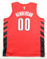 Scoot Henderson Signed Trail Blazers Jordan Authentic Jersey (Fanatics) at PristineAuction.com
