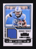 Jahmyr Gibbs 2023 Panini Contenders Rookie Ticket Swatches Variations #12 RC at PristineAuction.com