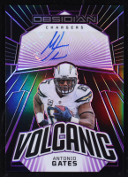 Antonio Gates 2023 Panini Obsidian Volcanic Signatures Electric Etch Purple #22 #44/75 at PristineAuction.com