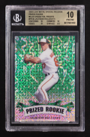 Jackson Holliday 2023 Leaf Metal Special Release Prized Rookie Mojo Green Foil Proofs #PR-39 RC #1/1 (BGS 10) at PristineAuction.com
