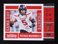 Patrick Mahomes II 2017 Panini Contenders Draft Picks Game Day Tickets #15 RC at PristineAuction.com
