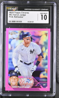 Aaron Judge 2023 Topps Chrome Pink Refractor #62 (CGC 10) at PristineAuction.com