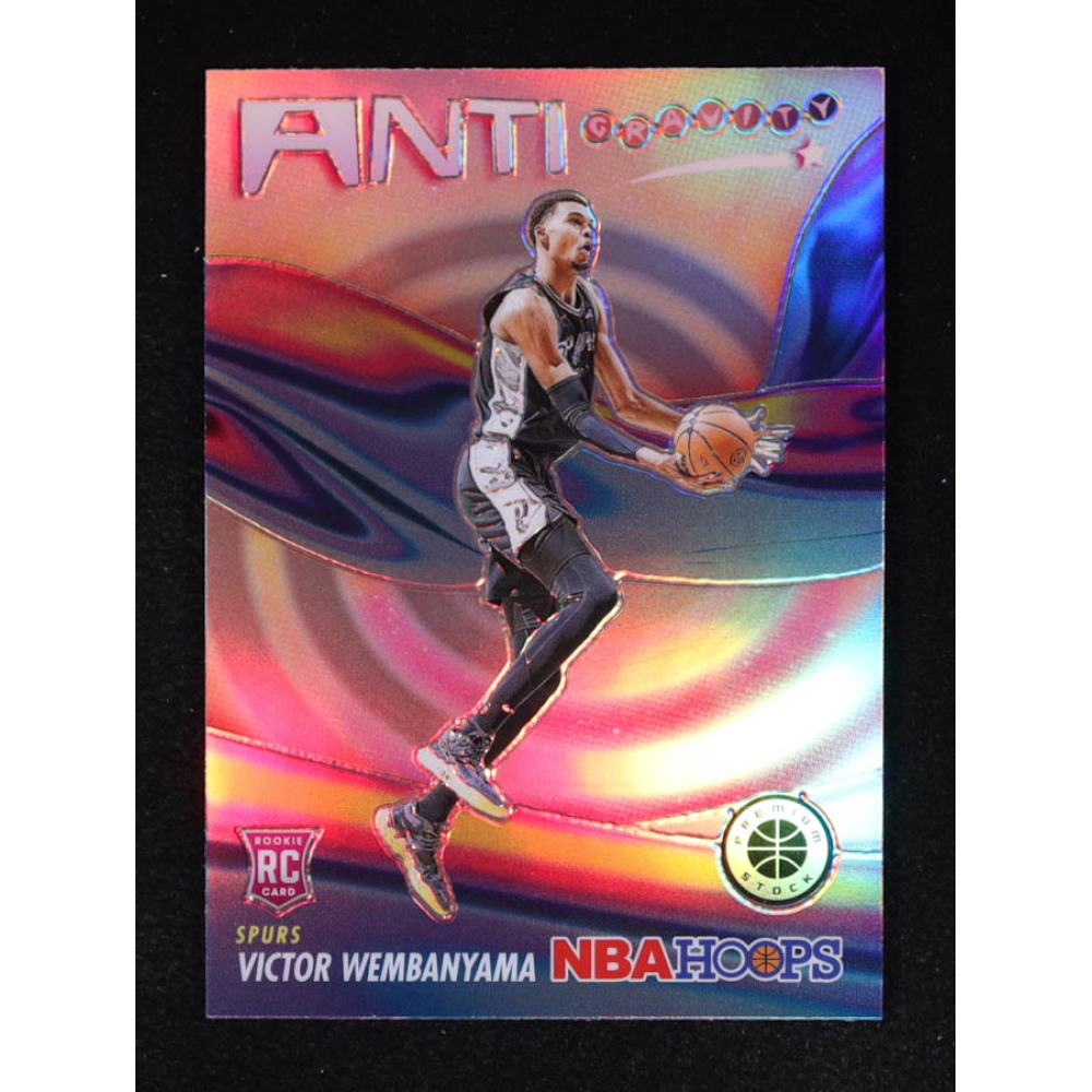 Victor Wembanyama 2023-24 Hoops Premium Stock Anti Gravity Silver Prizm #5 RC at PristineAuction.com