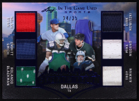 2025 Leaf in the Game Used Sports Town Dallas Game-Used Memorabilia Blue #ST-10 #24/35 Nolan Ryan / Emmitt Smith / Rolando Blackman / Dirk Nowitzki / Mike Modano / Troy Aikman at PristineAuction.com