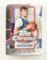 2025-26 Topps Chrome Basketball Blaster Box With (7) Packs at PristineAuction.com