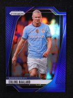 Erling Haaland 2024-25 Panini Prizm English Premier League Prizms Blue #9 #175/299 at PristineAuction.com