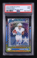 Kimani Vidal 2024 Panini Donruss Optic Black Gold Autograph Rated Rookie #262 #53/60 (PSA 9) at PristineAuction.com