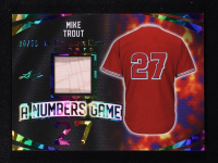 Mike Trout 2024 Leaf ITG Used Sports A Numbers Game Bat Relic Rainbow Crystal #ANG37 #30/50 at PristineAuction.com