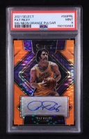Pat Riley 2021 Panini Select Signatures Neon Orange Pulsar #SG-PRL #03/30 (PSA 8) at PristineAuction.com