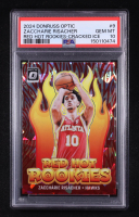 Zaccharie Risacher 2024 Panini Donruss Optic Red Hot Rookies Cracked Ice #9 RC #07/25 (PSA 10) at PristineAuction.com
