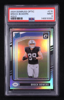 Brock Bowers 2024 Panini Donruss Optic Holo Rated Rookie #215 RC (PSA 9) at PristineAuction.com